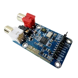 I2S ADC Audio Acquisition Card Module 3.5mm RCA Input Master Slave Mode Development Board 24BIT 192K