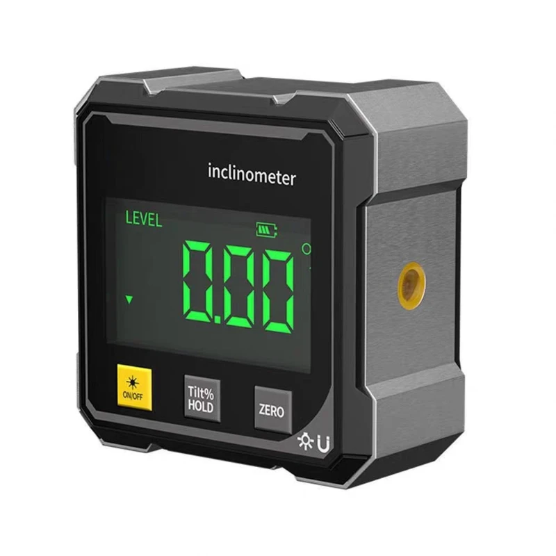 HOT Magnetic Digital Angle Gauge With Dual Laser Electronic Protractor Horizontometer Inclinometer Angle Ruler Slope Measuring