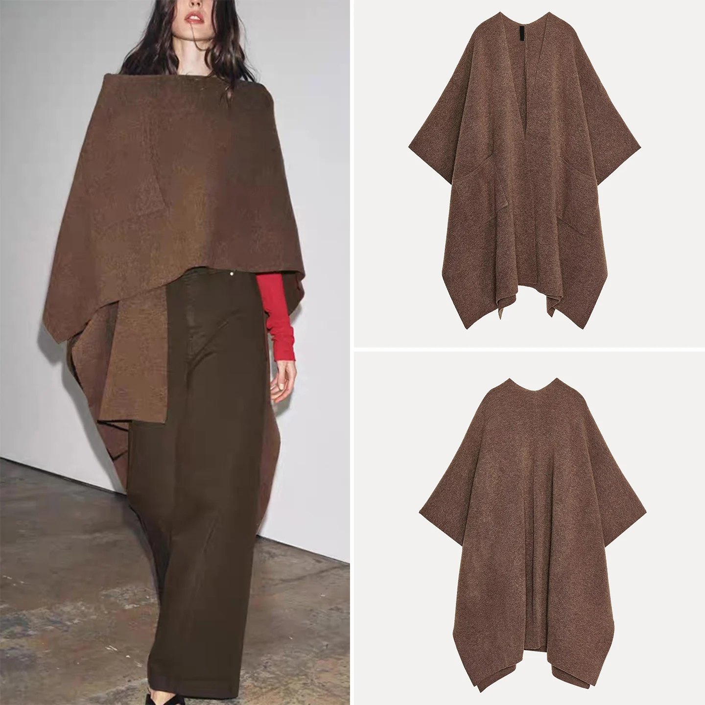 

Милое персонализированное длинное вязаное пальто с кетами для поездок на работу Sle V-Ne Full Sve, китайский бренд Z 2022, осенние новые женские...