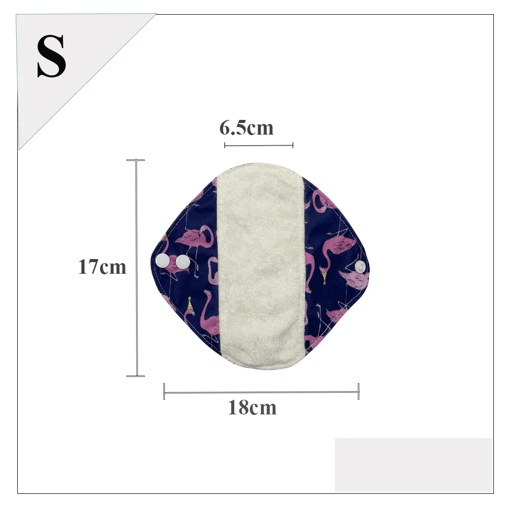 1pc bamboo reusable panty liners for women teens Sensitive Skin washable sanitary periods pad Light Incontinence menstural pads