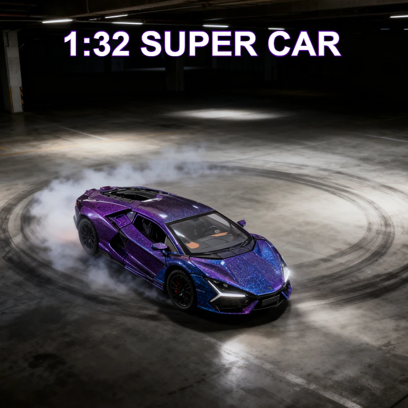 

1:32 Revuelto имитация сплава модель суперкара звук и свет детские игрушки декоративные украшения подарки