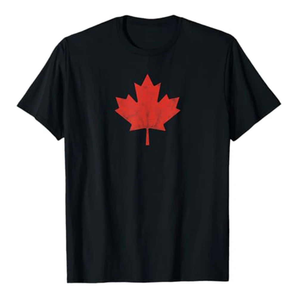 Flagnshow 100% Cotton Canadian Flag T shirt