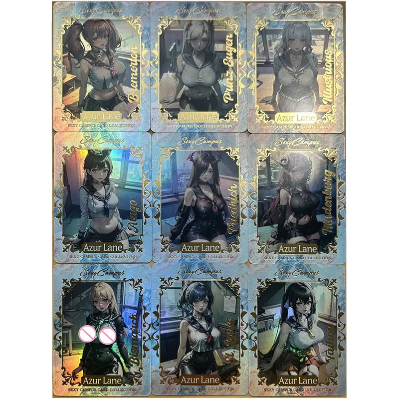 Anime Character DIY Collectible Cards Noto Mamiko Kanzaki Aoi Rin Suma Laser Flash Card Boy Play Toys Christmas Birthday Gifts