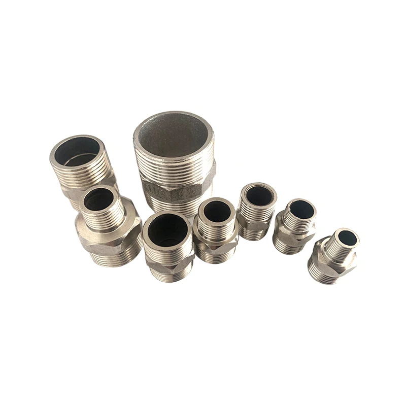 

304 Stainless Steel Precision Casting Male Thread Fitting Hexagon Male Thread Double-ended Thread