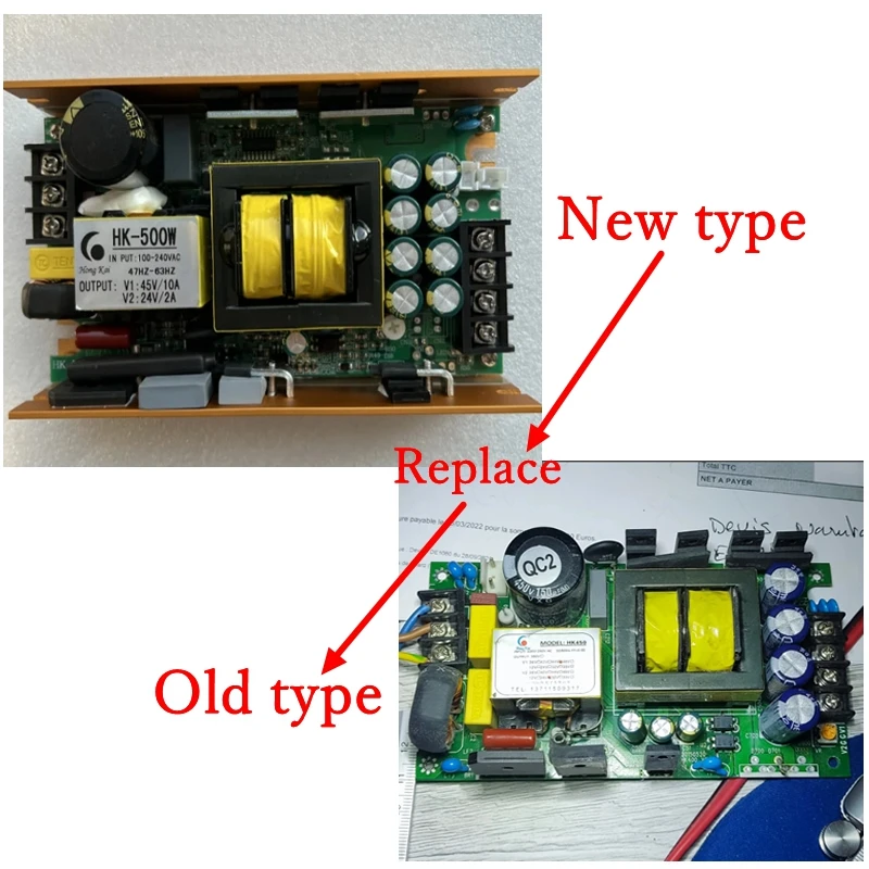 fonte de alimentacao da iluminacao da fase luz do efeito claro da fase saida 450w 500w 45v 24v 01