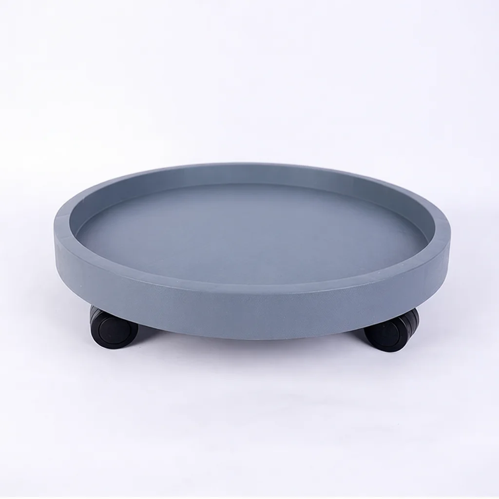 Flower Pot Heavy Duty Resin Base With Universal Wheels For Indoor Outdoor Plants Garden Planter Stand Rack