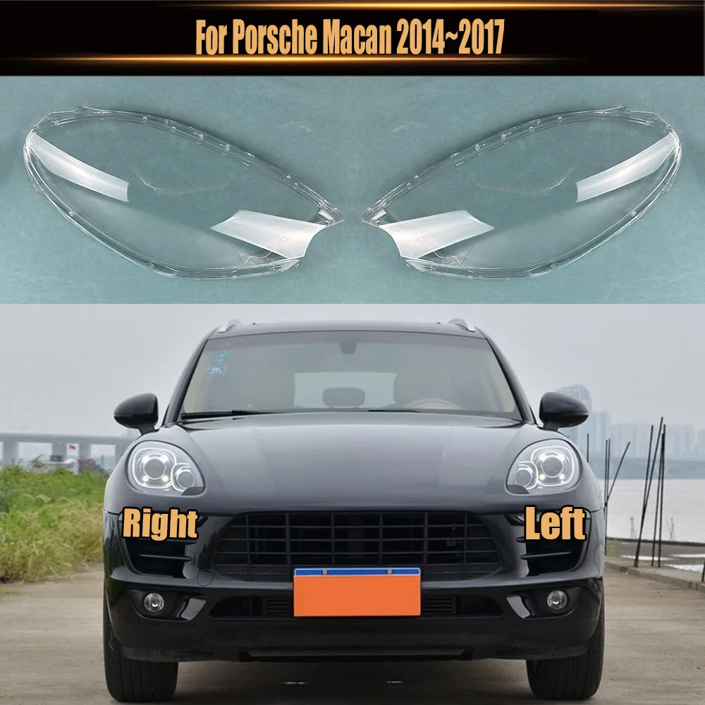 

For Porsche Macan 2014~2017 Original Version Lamp Cover Headlamp Shell Transparent Headlight Shade Lens Plexiglass