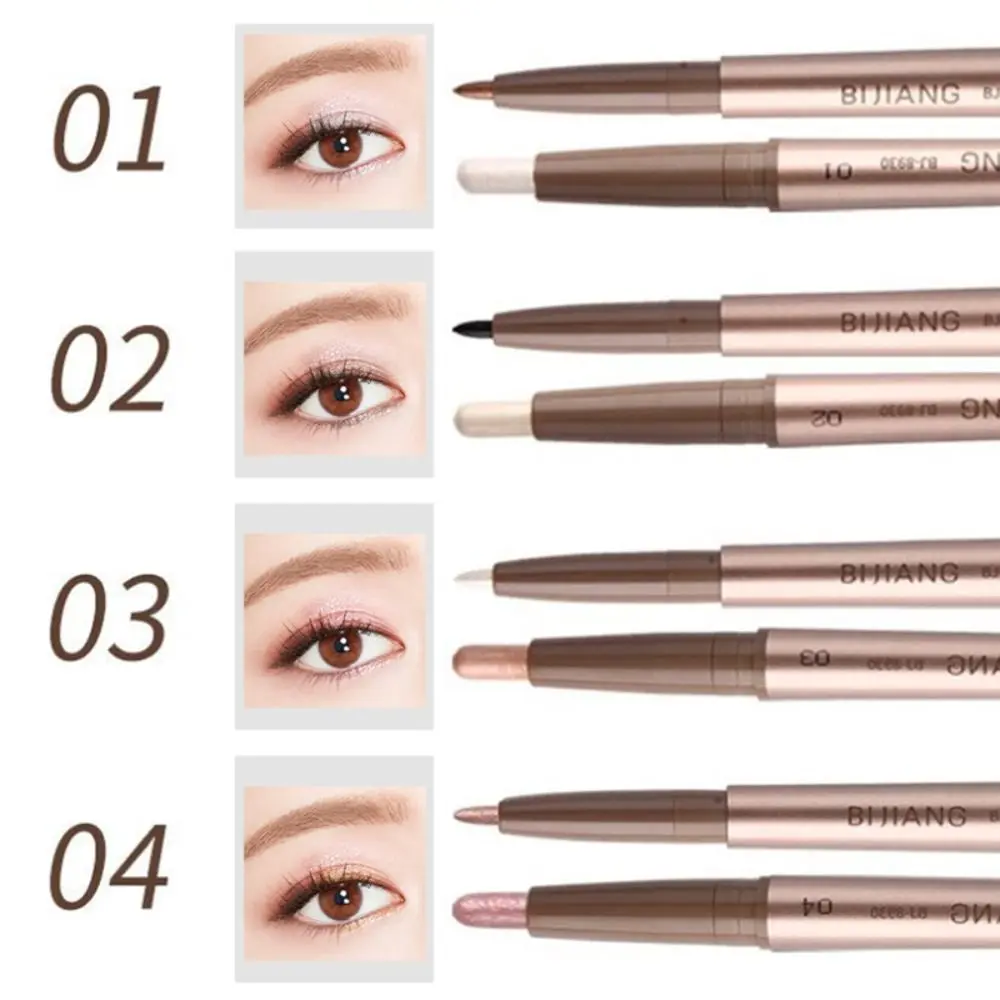 الكذب دودة القز دودة القز المخطط القلم بيرليسسينت الأبيض اللؤلؤ بريق عينيه عصا عالية اللمعان اشراق ظلال العيون القلم