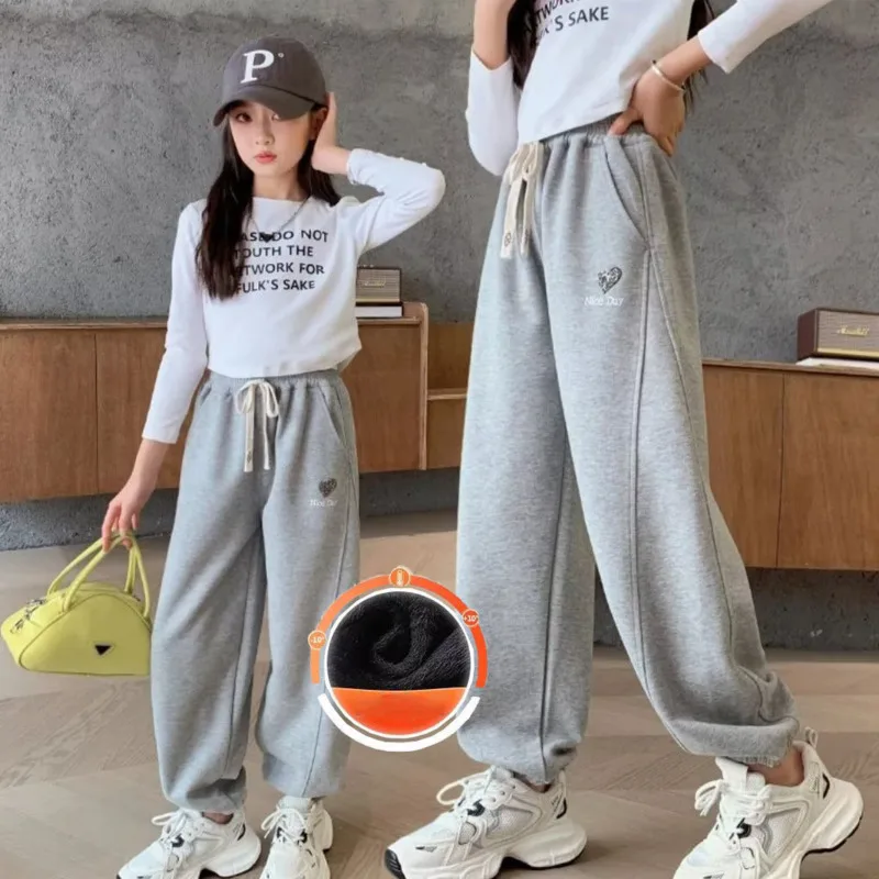 Casual Pants Korean Children's Clothing Autumn winter For Kids Clothes Girls Child Female Girl Warm Cheap