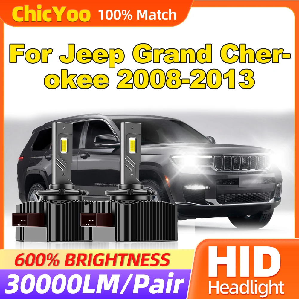 

120W LED Car Headlight Bulbs 30000LM HID Xenon Lights 6000K Auto Lamps For Jeep Grand Cherokee 2008 2009 2010 2011 2012 2013