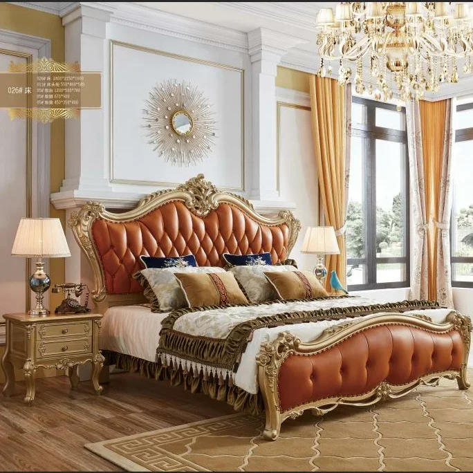 

luxury antique wooden king size bed design antique bed set