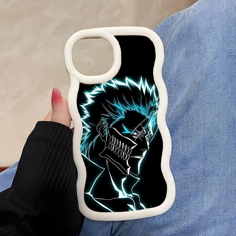 

Чехол для телефона Grimmjow Wavy Edge из ТПУ для iPhone 17 16 15 14 13 12 11 Air Pro Max Plus, цветной