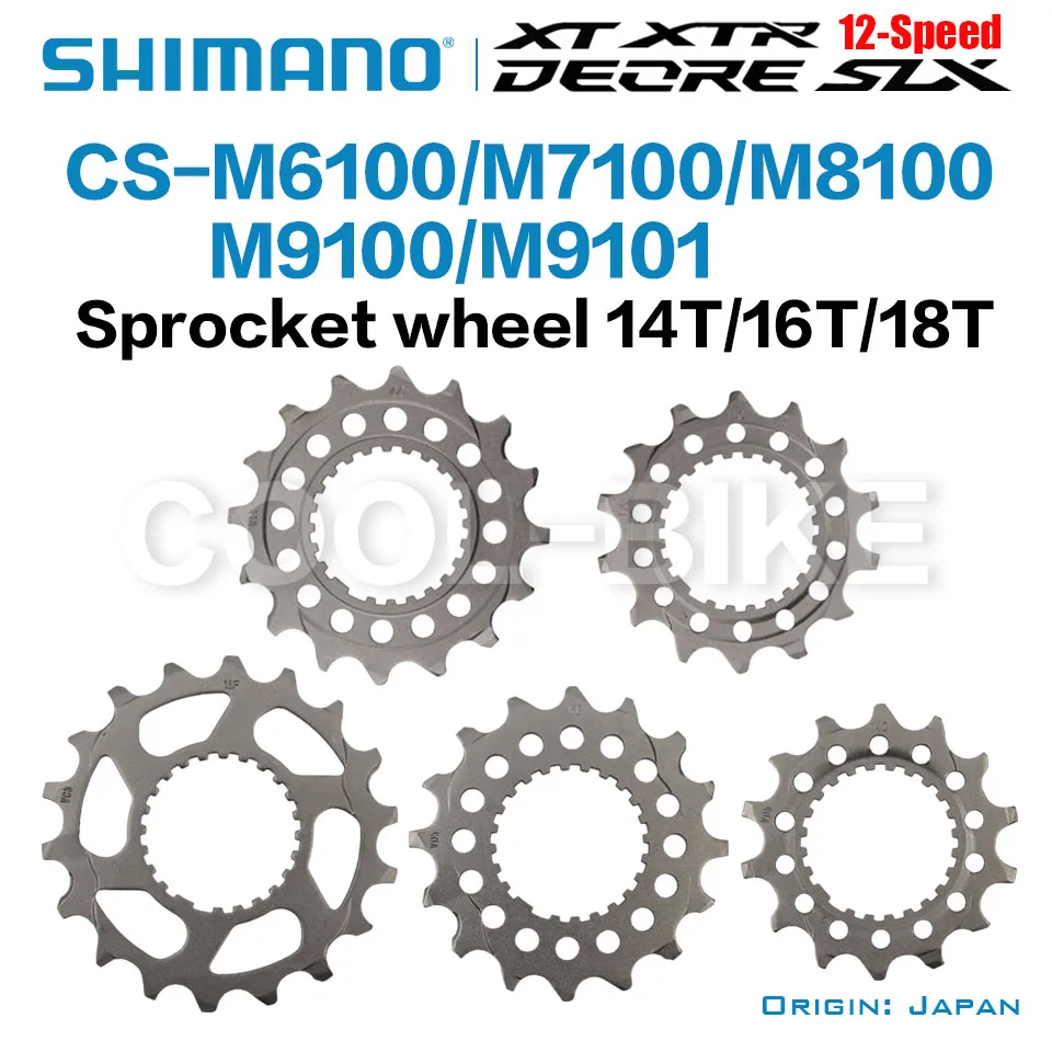 SHIMANO DEORE SLX XT XTR Sprocket Wheel 14T 16T 18T for CS M6100 M7100 M8100 M9100 M9101 bike MTB Original parts