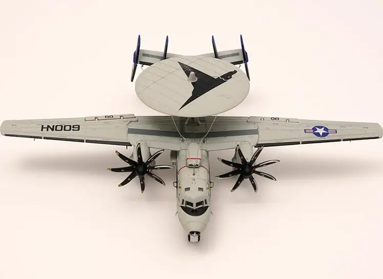 Fine 1/144 S14 US E-2C early warning aircraft E2 VAW-117 Nimitz 2008  (Folding Wing)  Alloy Collection Model