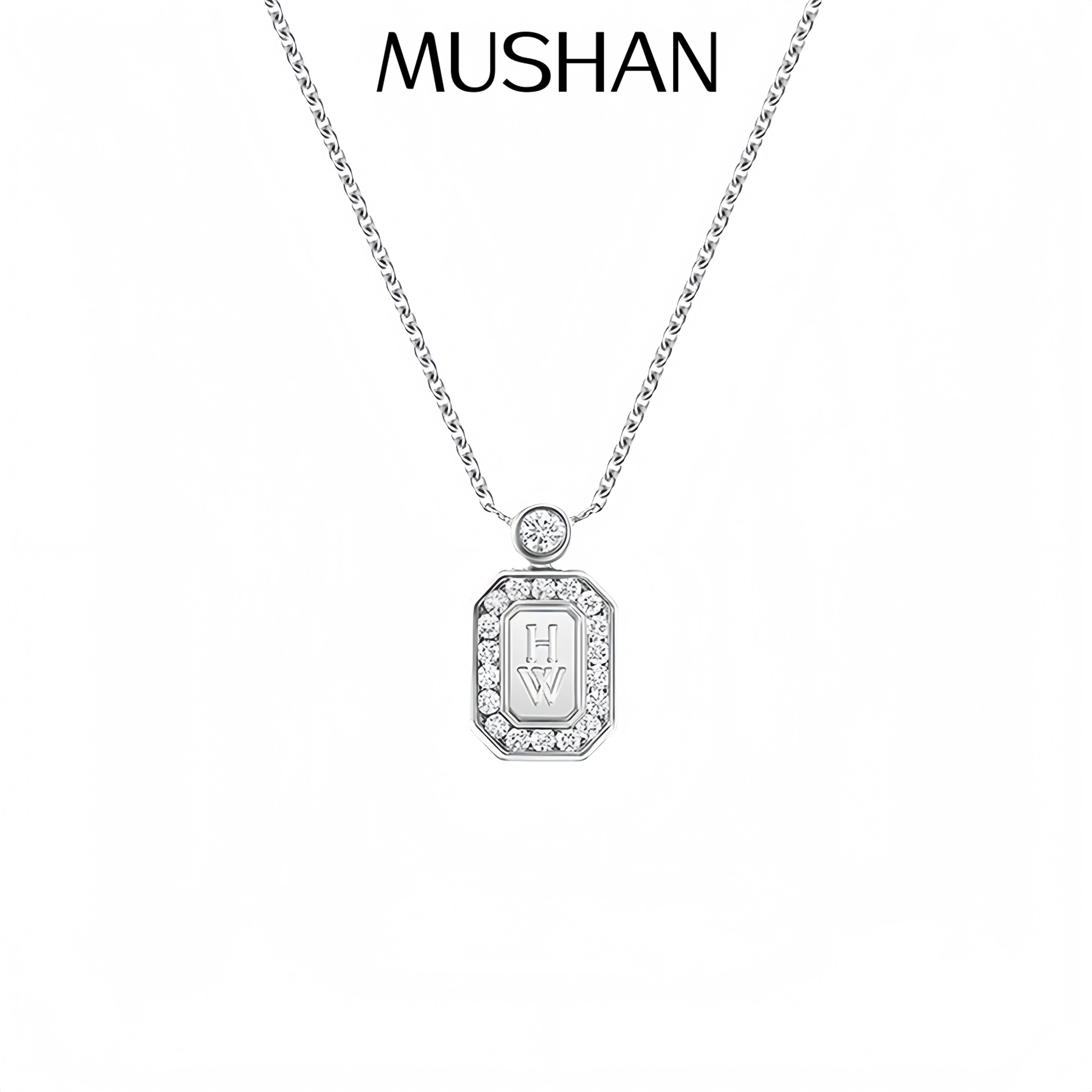 

Mushan Luxury Brand Perfume Bottle Necklace WomenS Sterling Silver 925 Rose Gold Diamond Bracelet Necklace Earrings Jewelry