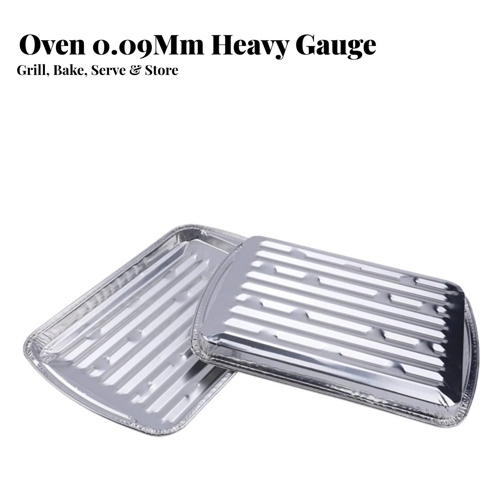 10 Pieces Pans Oven Safe Disposable Aluminum Foil Tray Aluminum Baking Pans Thickened Disposable Baking Pan for Home Cooks