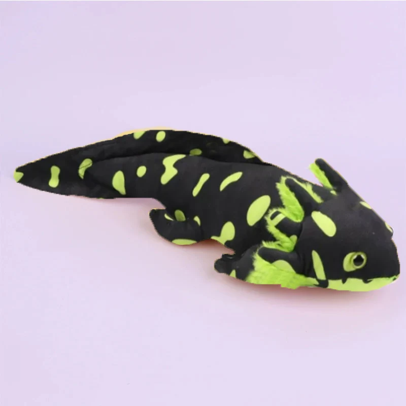 45cm Pink&Blue Salamander Plush Toy Simulation Dinosaur Ambystoma Cute Stuffed Animal Doll Kawaii Axolotl Christmas Gift for Kid