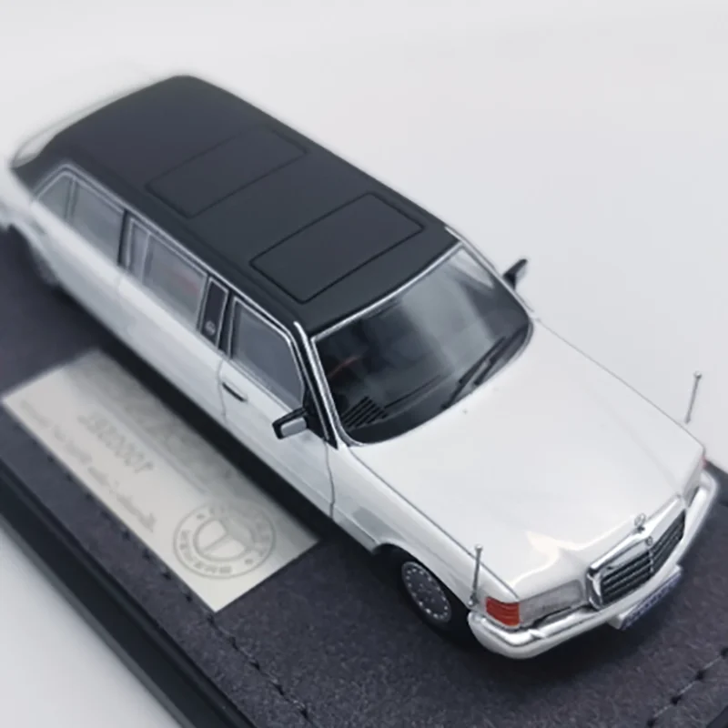 Diecast 1：64 Scale S-Class W126 Stretch Limousine TRASCO 1000 SEL Alloy Car Model Ornament Souvenir Gift Static Display