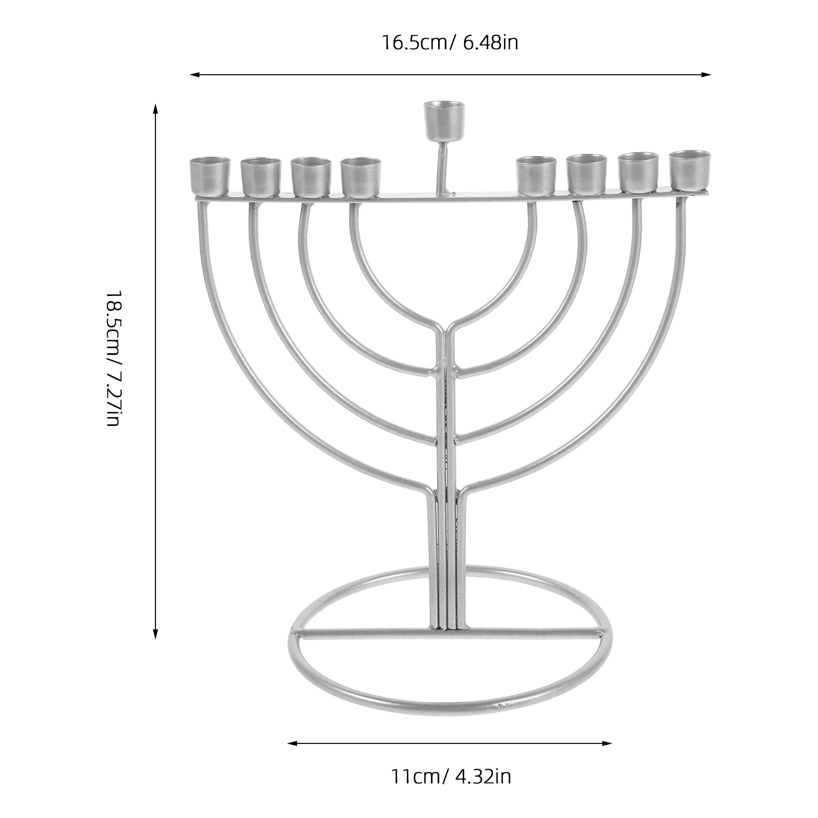 Świecznik żydowski Menora Dekoracja na Chanukę Złoty Delikatny Kandelabr Menora na Biurko Szafkę do Salonu