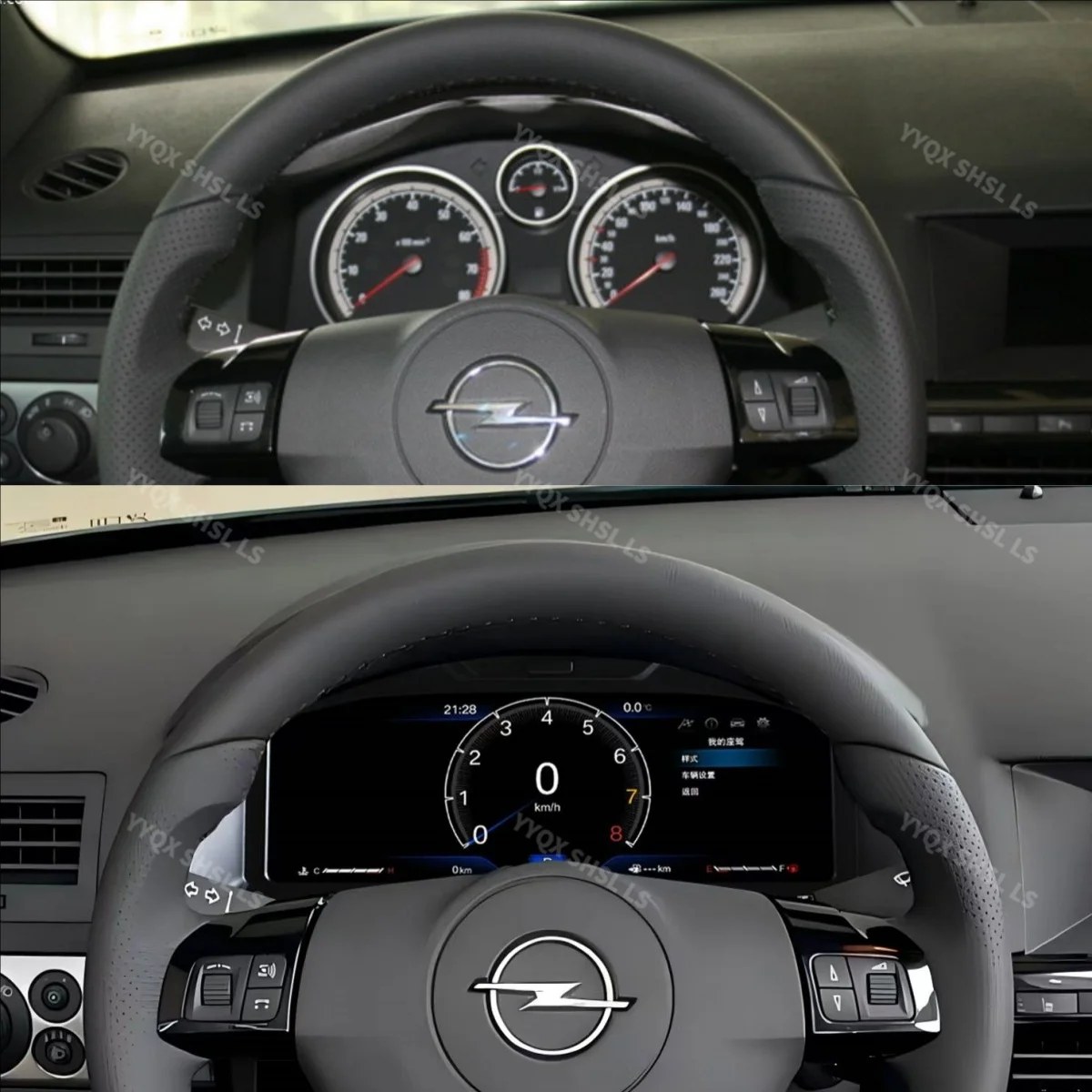 For Opel Astra 2004-2010 Car Digital Dashboard Speedmeter Odemeter Instrument Cluster LCD Dashboard Virtual Screen LCD