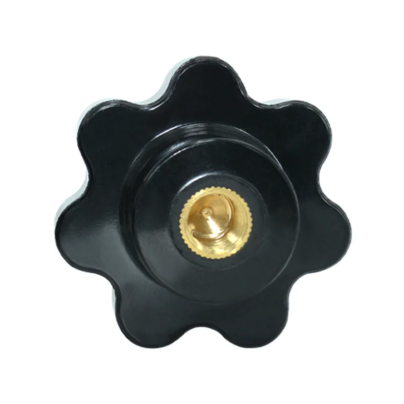 MT652 Bakelite knob handle Square nut coarse internal thread fittings MT653 hand screw seven star handle