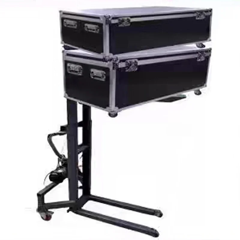 1.2M/1.6M Electric forklift Portable small loader Lighting and audio transporter Air box electric stacker