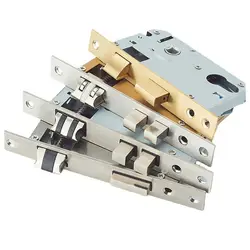 Professional Security Door Lock Body Stainless Steel Silent Tongue Mechanical Lock Door Handle Lock Replacement Spare Parts