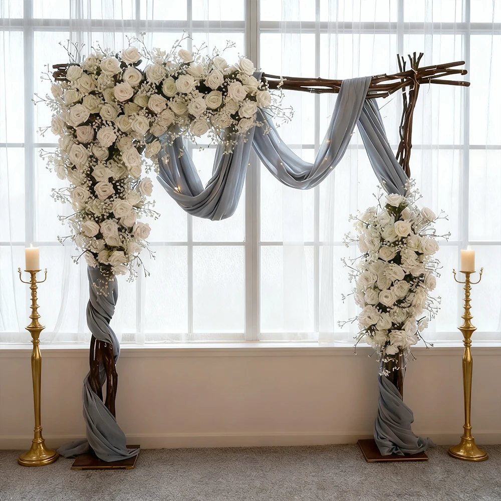 

Supplier Floral Arrangements Babies Breath Wedding Ceremony Arch Wedding Backdrop Decoration Artificial Flower Archs