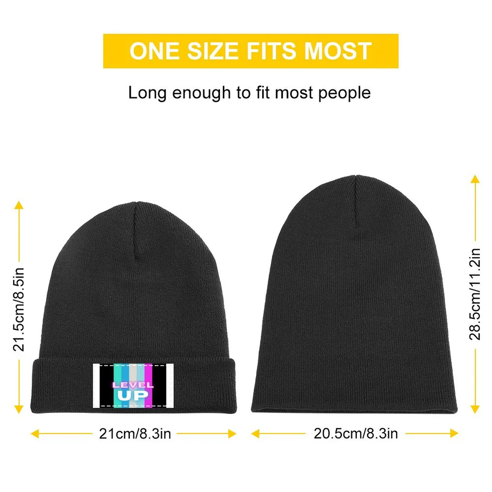 Level up Knitted Cap Beach Bobble Hat Luxury Cap Caps For Women Men's