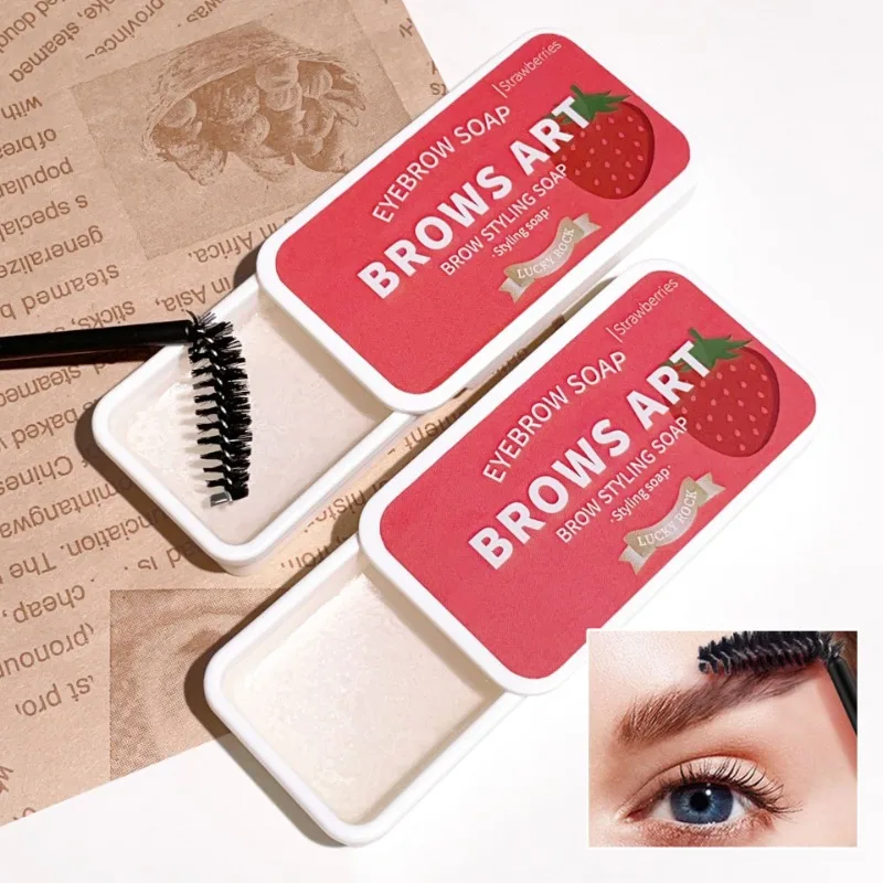 Clear Brow Soap Wax - มินิดีบุกเจลเขียนคิ้ว, กันน้ํา Fluffy Brow Styler