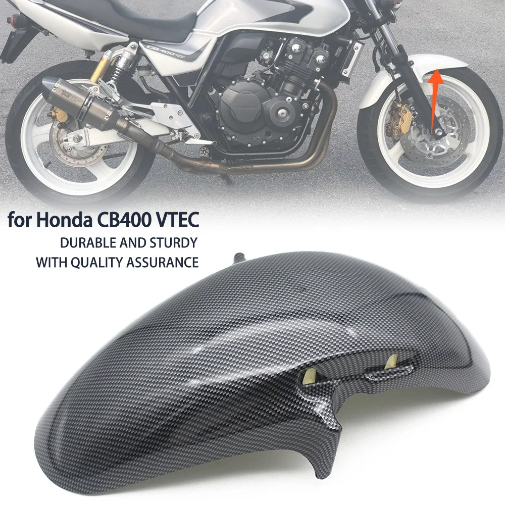 

Motorcycle Front Fender Mud Flap Guard Fairing Motor Mudguard Splash Guard Wheel Cap For Honda CB400 VTEC I II III 1999 2015