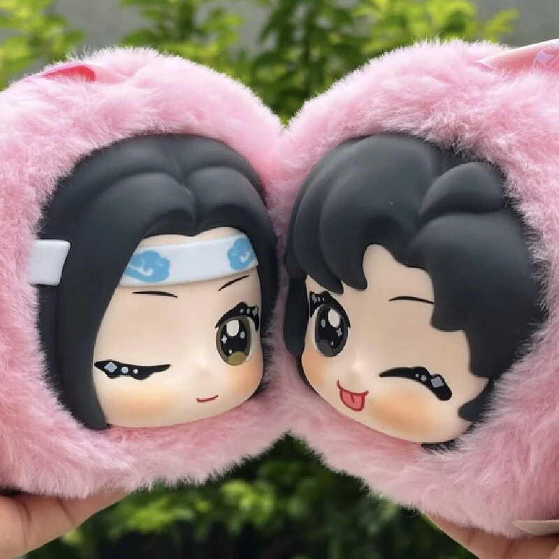 مو داو زو شي صندوق أعمى من القطيفة سلسلة ألوان الفاكهة المعطرة Mdzs أنيمي الطرفية وي Wuxian Lan Wangji الفراولة قلادة اللعب