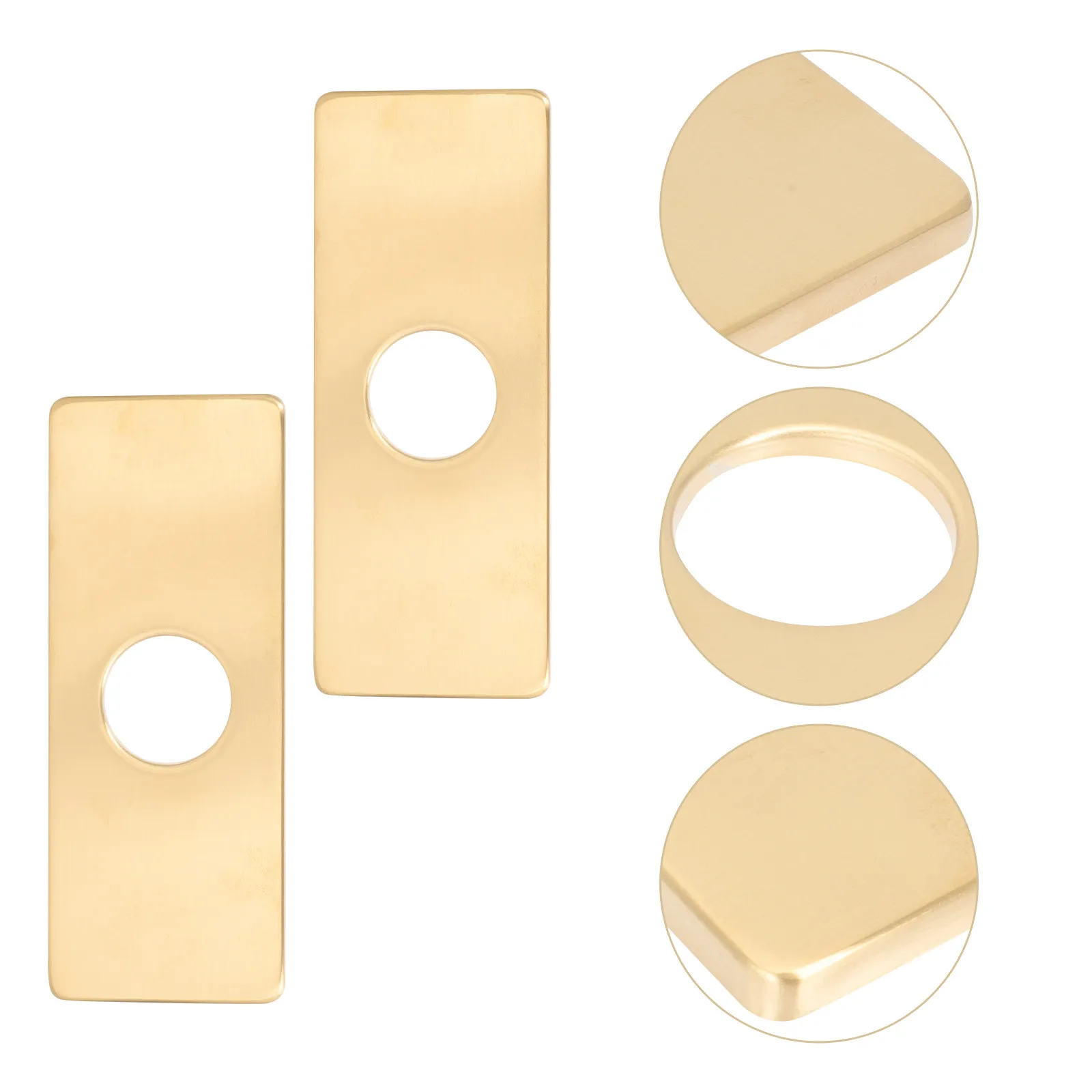 

2 шт. декоративных накладок из нержавеющей стали для смесителя, 4-дюймовые заглушки для отверстий под раковину, для кухни и ванной, защита от протечек воды