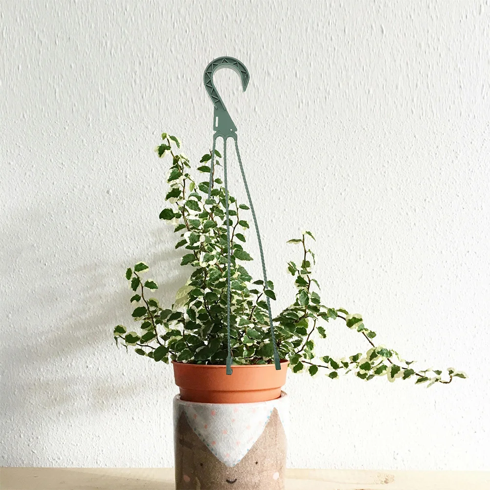 

5pcs Hanging Basket Chain Circle Planter Hanger Set For Flower Pots Plants Lanterns Bird Feeders Durable Metal Plant Hanging