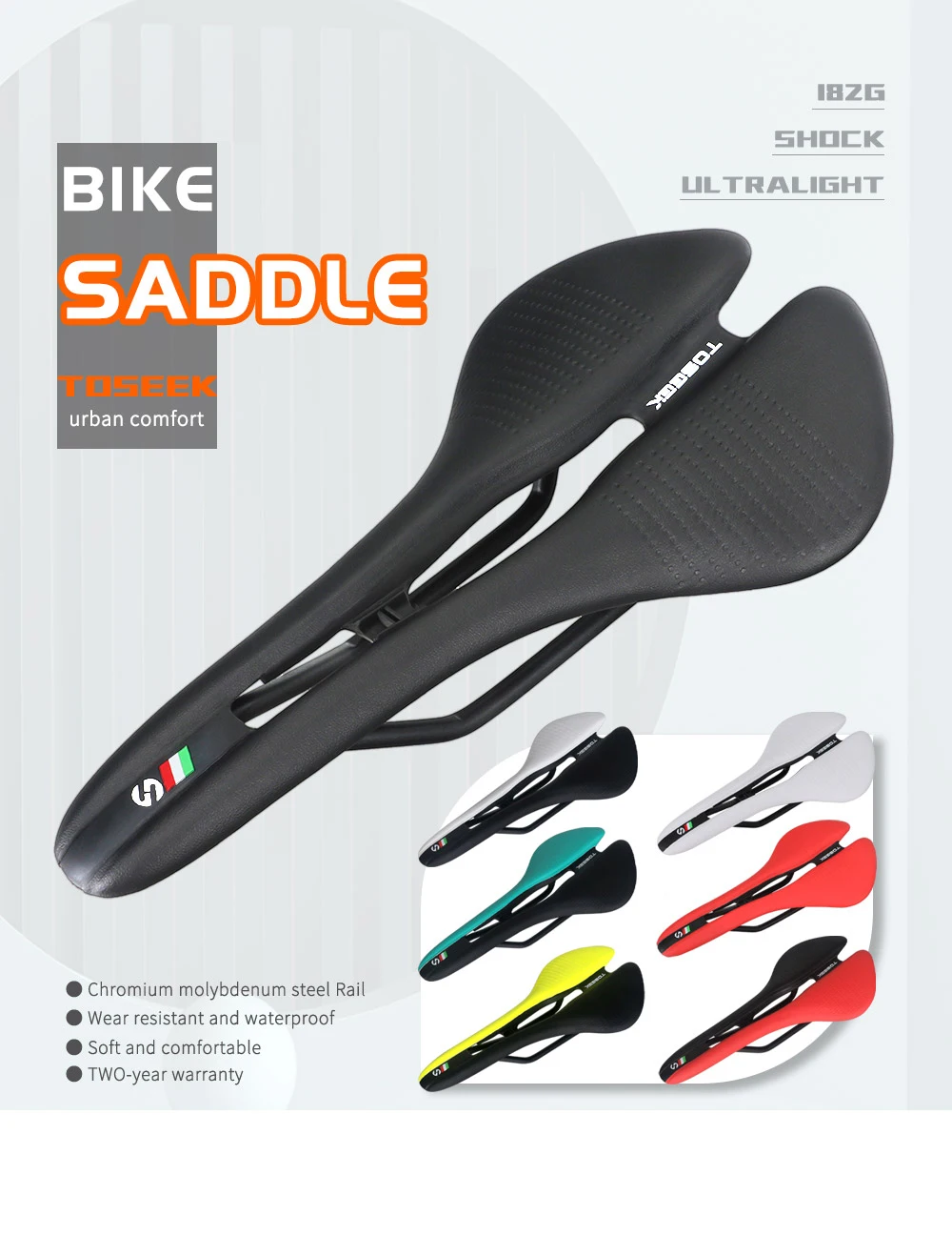 Fahrradsattel Ultraleicht MTB/Rennrad Sitzkissen Komfortabler Ergonomischer Fahrradsattel Langlebiges Zubehör für Straßen- und Gravel-Fahrräder – Detail 1