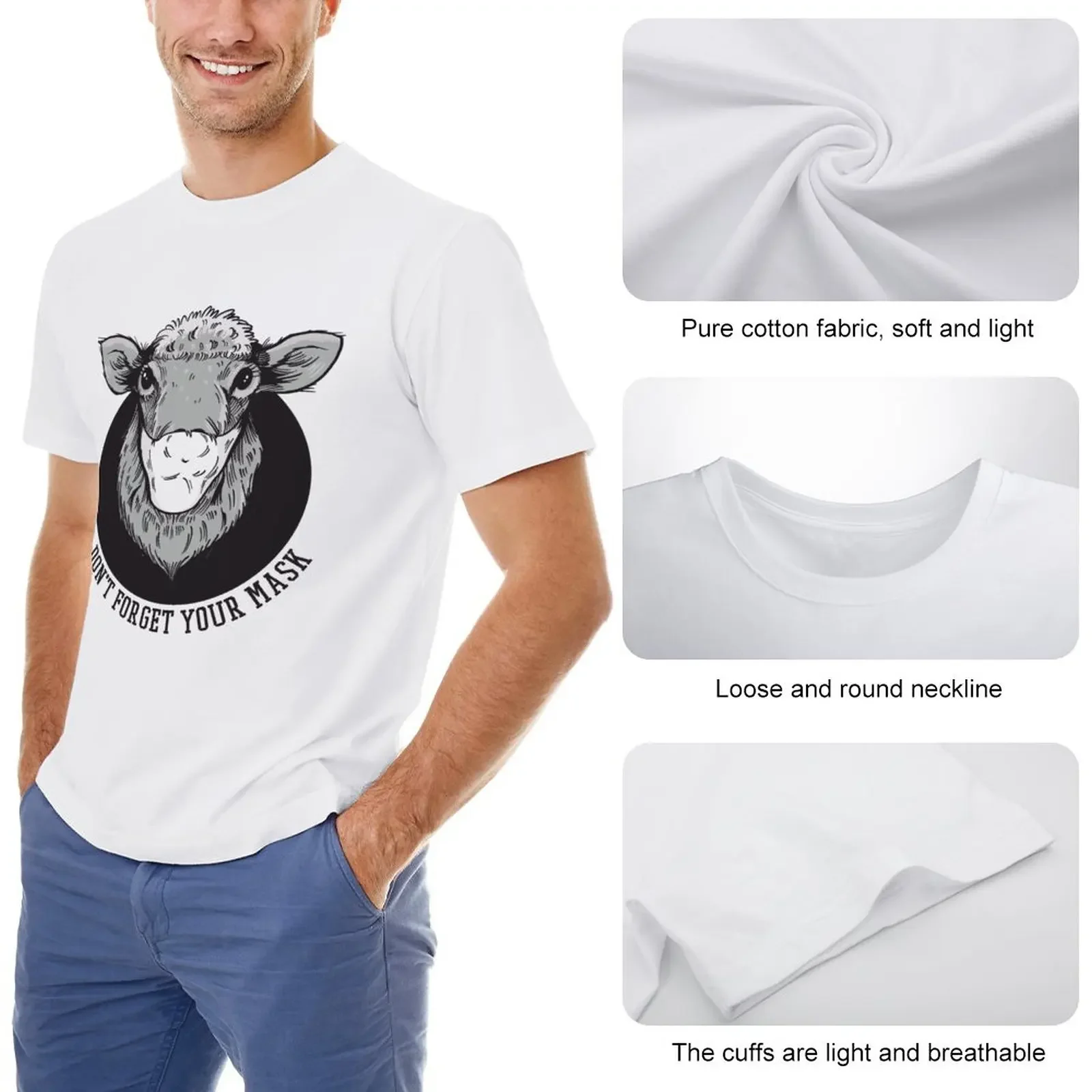 humor fashion t shirt Masked Sheep T-Shirt Aesthetic clothing humor t shirt shirt black t shirts Men's t-shirt black t-shirt