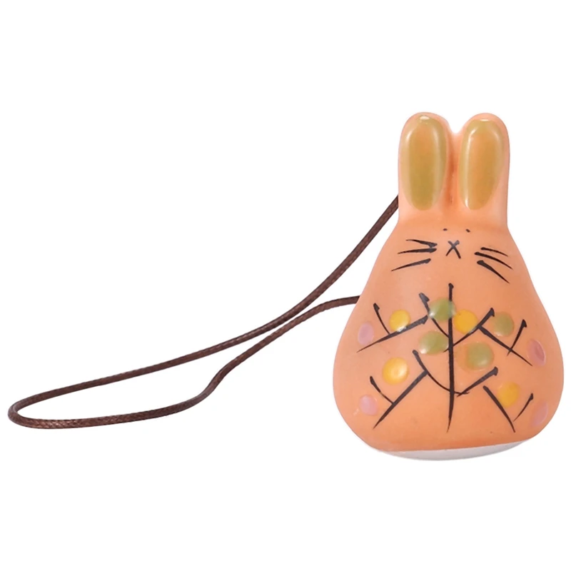 Wykwintne ręcznie robione ceramiczne dzwonki wietrzne biżuteria śliczny dzwonek wietrzny wisiorek wielkanocny prezent dekoracja ogrodu