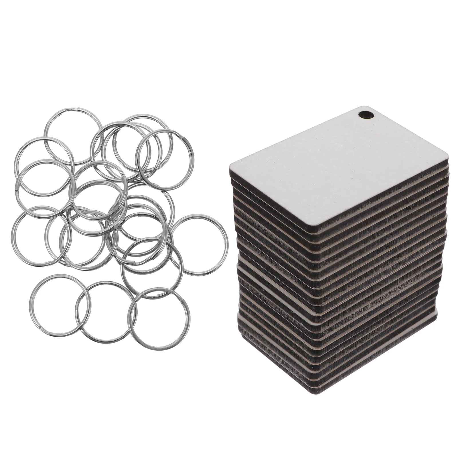 20 Stück Holz-Schlüsselanhänger zum Basteln, Wärmeübertragung, blanko, Sublimations-Schlüsselanhänger, leicht, anpassbar, Familiengeschenke