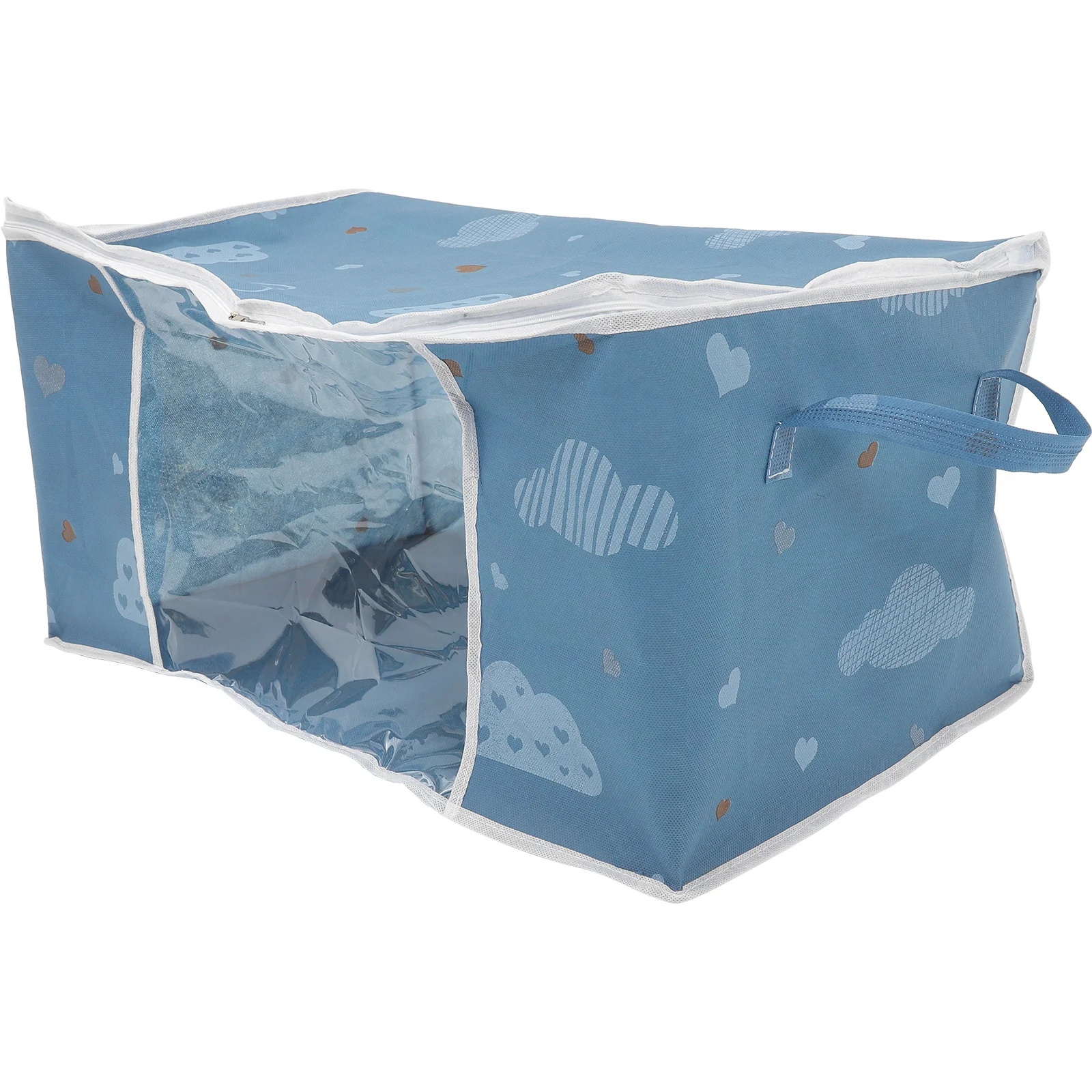 

Comforter Storage Bag Large Capacity Quilt Organizer Waterproof Dustproof Zipper Design Household Moving Clothes Storage Bin