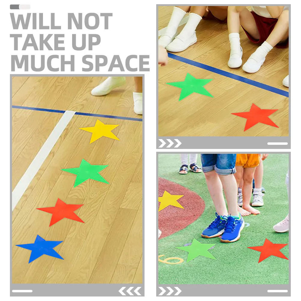 6Pcs Colorful Carpet Markers Star Design Non-Slip Floor Markers for Education Classroom Organization - view 4