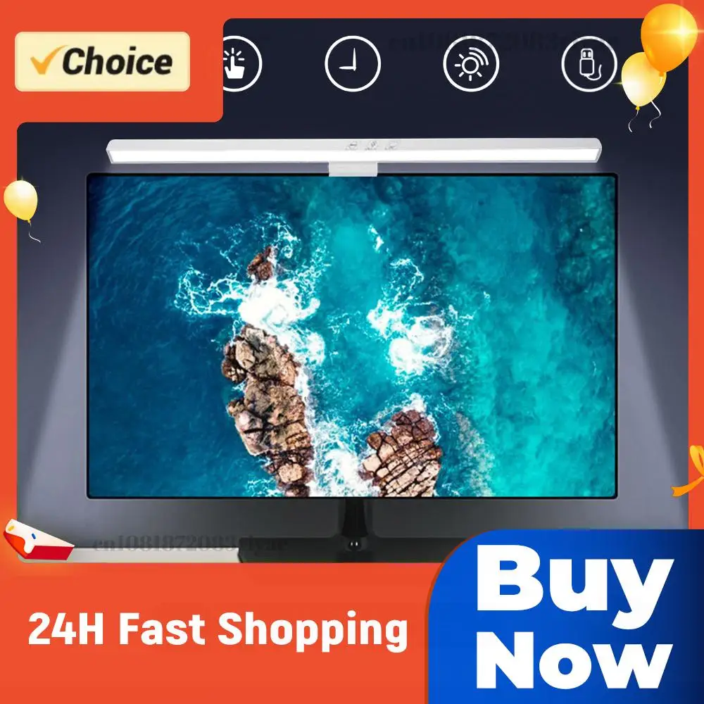 

Светодиодная лампа для монитора компьютера, регулируемая по яркости, световая панель для экрана, питание от USB, подвесная настольная лампа для дома, офиса, работы