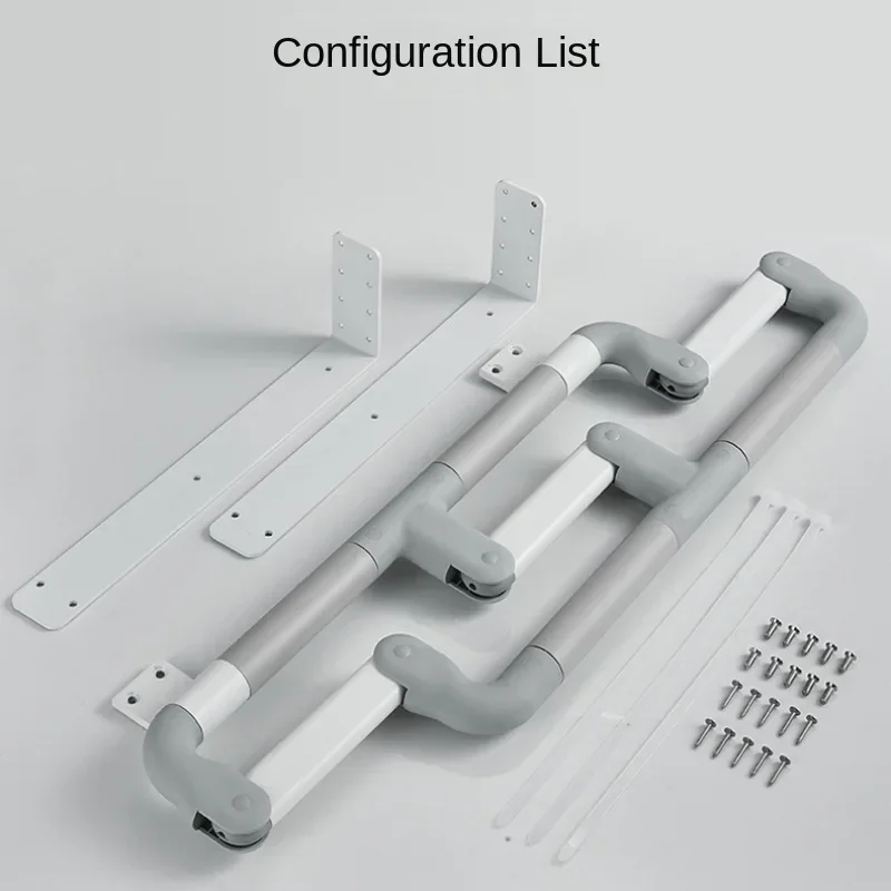 No-Drill Elderly Bedside Rail Pregnancy and Disability Aid Single-Side Anti-Fall Bed Guard Home Safety Handle