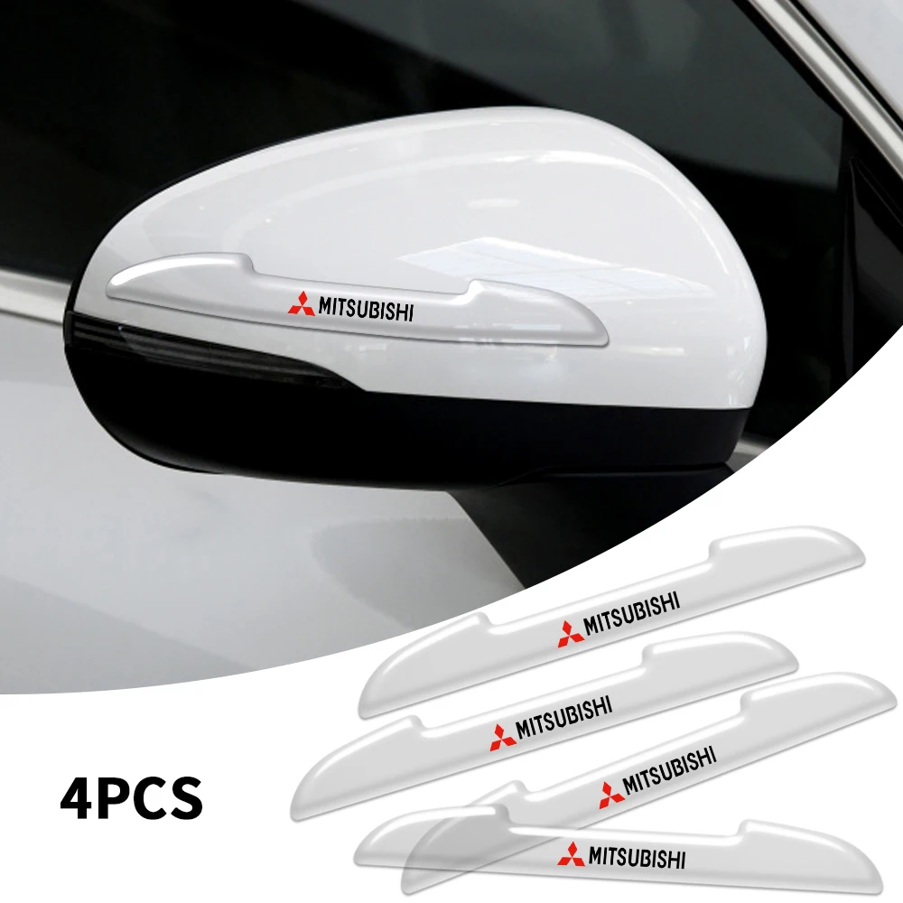 

4Pcs Car Transparent Door Anti Collision Protective Strip Sticker For Mitsubishi 9 Ralliart X EX ASX L200 Colt Outlander Pajero