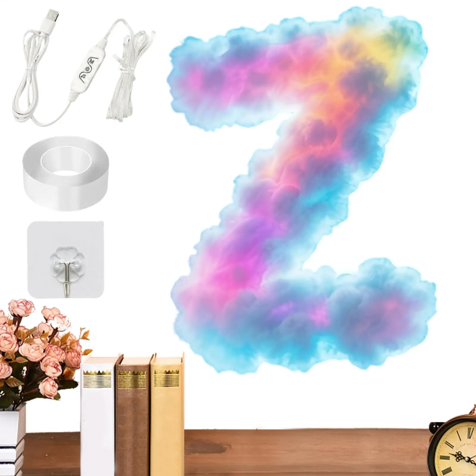 

Облачные светодиодные фонари USB Музыкальный ритм Многоцветное динамическое украшение Облачный свет для спальни Детская гостиная Домашний офис Вечеринка