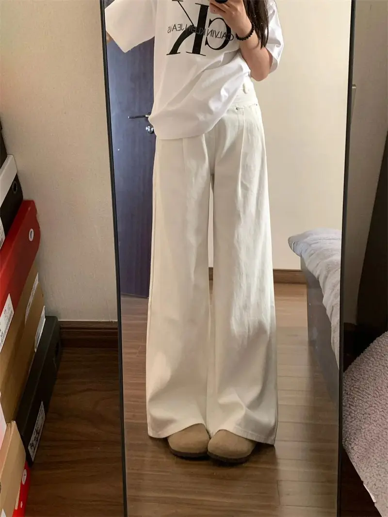 بنطال ذو قصة أرجل واسعة Y2K أسود غير منتظم للمرأة الربيع مطوي الطبقات Preppy الترفيه سليم صالح حزام الخصر الدانتيل أشرطة الشيفون المحبوكة #1