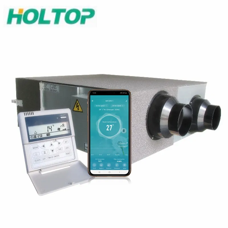 Residential Commercial Factory Mvhr air Heat Exchange Fresh air Ventilation System Hrv Erv Recirculation Ventilation System