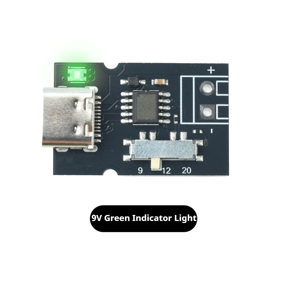 PD QC Fast Trigger Decoy Power Supply Module Color LED Indicator 4‑Level Voltage 5V 9V 12V 20V Type‑C Interface for DIY Project