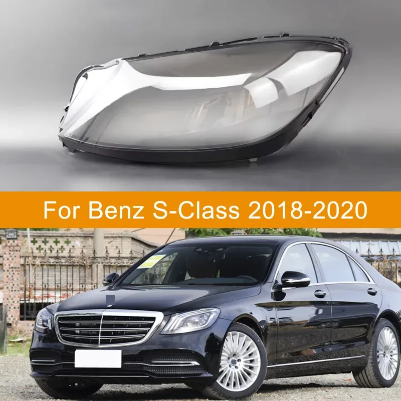 Headlight Lens For Mercedes-Benz W222 S320 S350 S450 S500 2018 2019 2020 Headlamp Cover Replacement Front Car Light Auto Shell