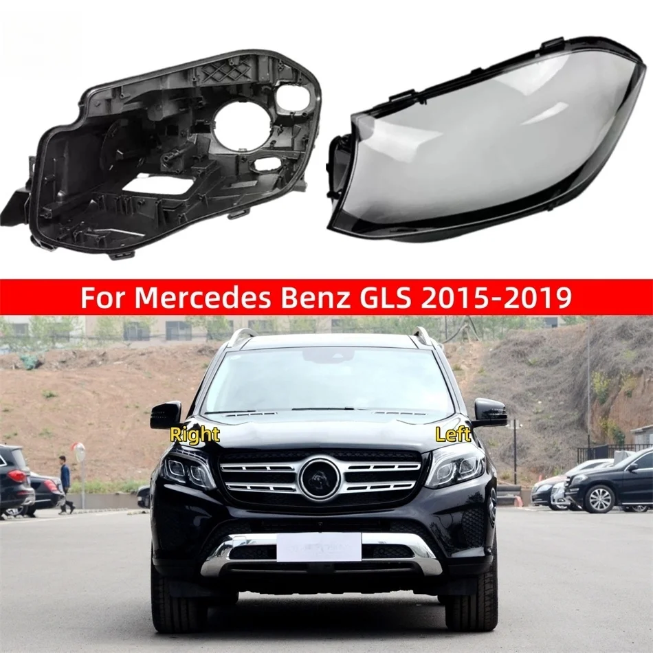 

For Mercedes Benz GLS 2015 2016 2017 2018 2019 X166 GLS350 GLS450 Car Accessories Cars Headlight Cover Headlights Black House