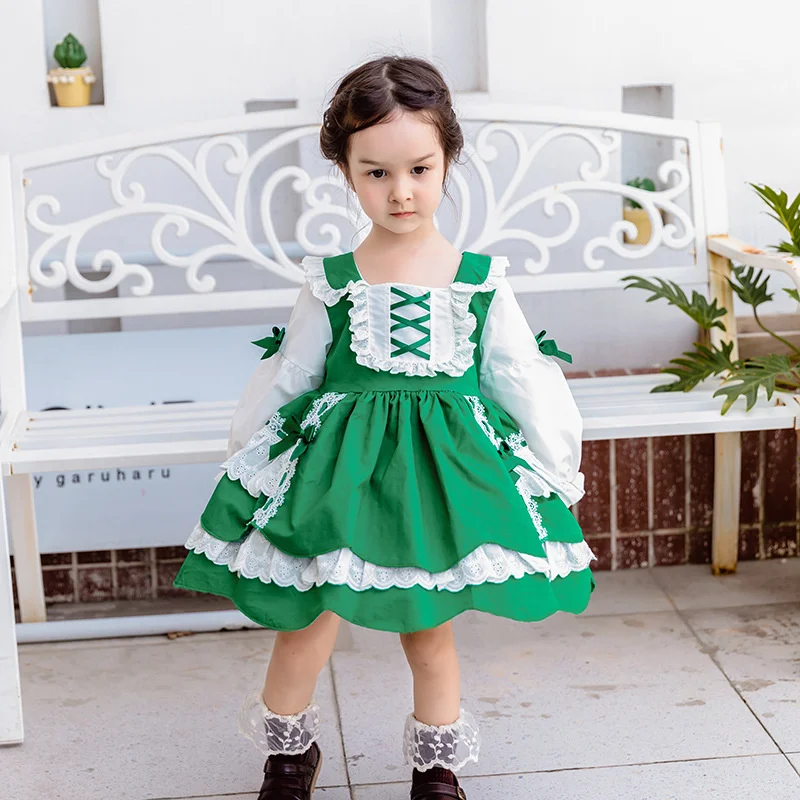Automne Nouveaux Enfants Robe Lolita Doux Style Étranger Lolita Robe enfants Robe Robe de Princesse Moelleux